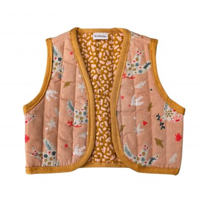 Mouwloos vest roze