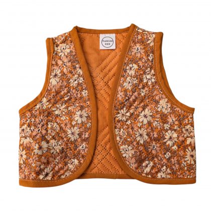 mouwloos vest roestbruin